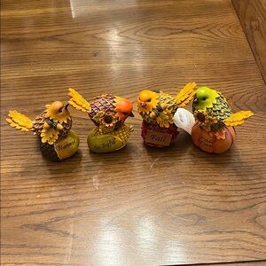 Cypress Home Harvest Bird Figurine Set,‎ new